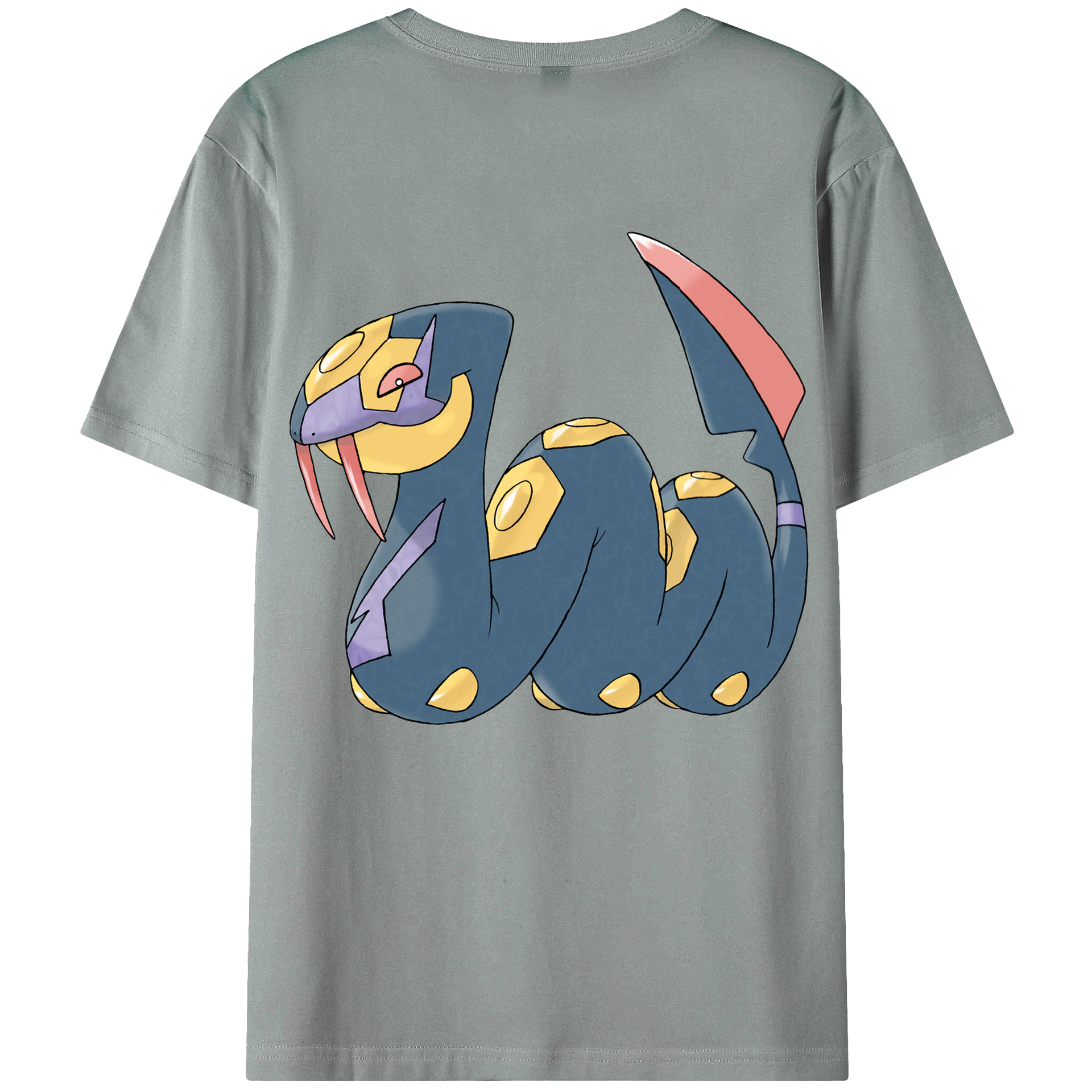 （画像用） ポケットモンスター Pokémon 綿100％ メンズ半袖Tシャツ（バックプリント） 通気性